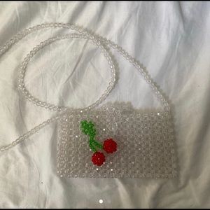 Forever 21 Beaded Cherry Purse